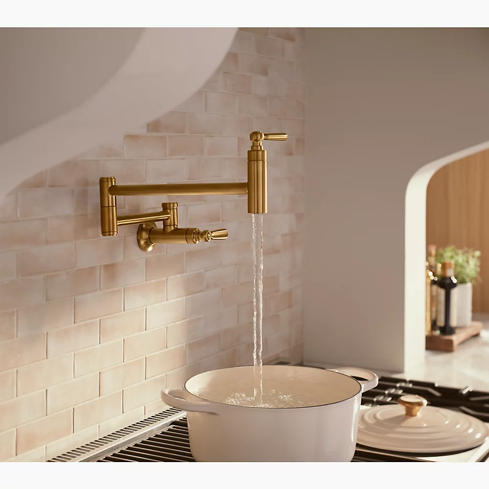 Wall-mount pot filler
